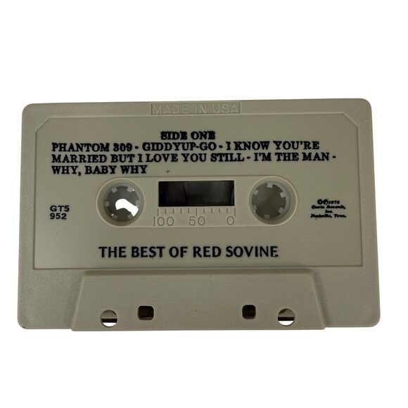 1978 The Best Of Red Sovine Audio Cassette Tape Country Music Hits Gusto Records - Picture 8 of 8